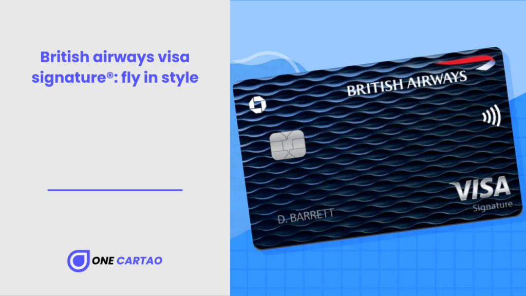 British airways visa signature® fly in style